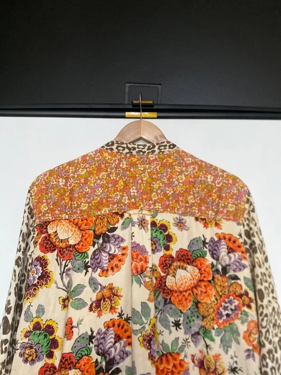 Anthropologie S Pilcro Relaxed Tunic Buttondown Top - Picture 9 of 13